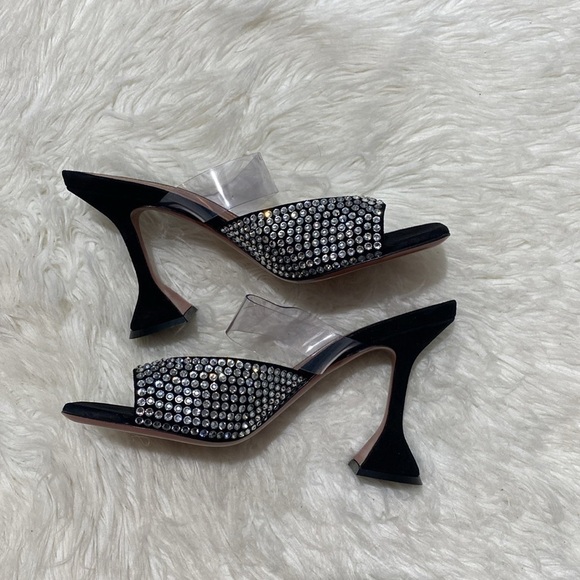 Amina Muaddi Paloma crystal slipper size 36.5EU - Picture 4 of 15